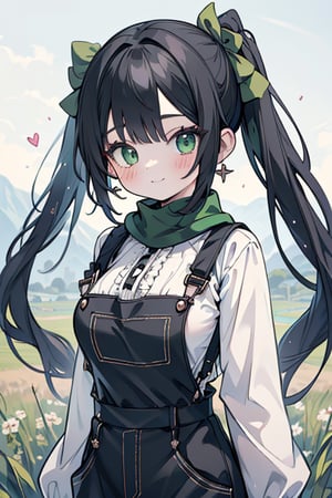 She is a woman of immeasurable beauty, black hair, green scarf, teenager, green eyes, gesticulated look, happy, egocentric, beautiful clothes, a masterpiece, detailed, high quality, very high resolution, peasant clothes , perfect face, poor, overalls, masterpiece, good quality, excellent quality, hair in a Two ponytail, headscarflittle girl, loli, young girl, narcissistic, contemptuous smile, egocentric, busty loli, big breasts
loli, little girl, young girl, field.

,best quality