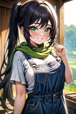 She is a woman of immeasurable beauty, black hair, green scarf, teenager, green eyes, gesticulated look, happy, egocentric, beautiful clothes, a masterpiece, detailed, high quality, very high resolution, peasant clothes , perfect face, poor, overalls, masterpiece, good quality, excellent quality, hair in a Two ponytail, headscarflittle girl, loli, young girl, narcissistic, contemptuous smile, egocentric, busty loli, big breasts
loli, little girl, young girl, field.

,best quality,Mona_(Genshin_Impact)