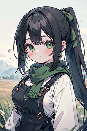 She is a woman of immeasurable beauty, black hair, green scarf, teenager, green eyes, gesticulated look, happy, egocentric, beautiful clothes, a masterpiece, detailed, high quality, very high resolution, peasant clothes , perfect face, poor, overalls, masterpiece, good quality, excellent quality, hair in a Two ponytail, headscarflittle girl, loli, young girl, narcissistic, contemptuous smile, egocentric, busty loli, big breasts
loli, little girl, young girl, field.

,best quality