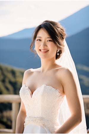 instagram photo,  118yo Asian woman, 1 handsome bride, super beauty pretty,  both perfect model body shape,perfect face, detailed face,Wedding photos of bride and groom, groom tuxedo, bride in beautiful gorgeous strapless gown, both smiling sweetly, holding hands and looking at each other, presenting a happy and beautiful atmosphere , lips slightly open, lusty, Fuji mountain background, (shot from distance),  full body shot,  Smoldering, depth of field,  ( gorgeous:1.2), detailed bride face,  detailed groom face,soothing tones,  muted colors,  high contrast,  (natural skin texture,  hyperrealism,  soft light,  rim light,sharp),  (freckles:0.3),  (acne:0.3), (messy hair:0.1),  Canon EOS 5D Mark III,  85mm
2 person half body photorealistic portrait