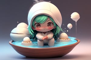 Imagine a chibi tofu cube block (shimmering cream tofu white coloration:1.4), its smooth surface marred by intricate worm holes, its human ears perked up in curiosity as it swims through a bowl of steaming hot ramen. Its big, expressive eyes take in the sights and smells of the delicious broth, while a twig with a vibrant green tea leaf rests atop its head,  (photo HDR 8K) ,painting magic,  (splendid environment of tensor art),  perfect contrast,  (correct sharp photorealistic environment),  (highly detailed bacgroung),  detailed,  (masterpiece,  best quality:1.3) chuppy_fat:2,  looking viewer,  (Ultrasharp,  8k,  detailed,  ink art,  stunning,  vray tracing,  style raw,  unreal engine),  High detailed , Color magic,  Saturated colors,  game icon,foodpets,3D Chibi Figure