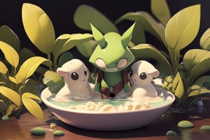 Imagine a chibi tofu cube block (shimmering cream tofu white coloration:1.4), its smooth surface marred by intricate worm holes, its human ears perked up in curiosity as it swims through a bowl of steaming hot ramen. Its big, expressive eyes take in the sights and smells of the delicious broth, while a twig with a vibrant green tea leaf rests atop its head,  (photo HDR 8K) ,painting magic,  (splendid environment of tensor art),  perfect contrast,  (correct sharp photorealistic environment),  (highly detailed bacgroung),  detailed,  (masterpiece,  best quality:1.3) chuppy_fat:2,  looking viewer,  (Ultrasharp,  8k,  detailed,  ink art,  stunning,  vray tracing,  style raw,  unreal engine),  High detailed , Color magic,  Saturated colors,  game icon,foodpets,3D Chibi Figure