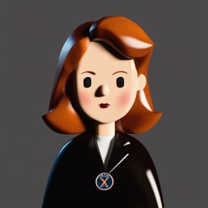 gillian anderson potrait as scully in xfiles,toy_face,LOGO