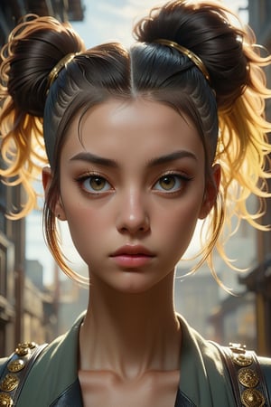 (((close-up portrait,))) masterpiece, 8k beautiful 18 year old,black ponytail hair (high top fade: 1.75), (((close-up portrait,))) (frontal view:1.4), symmetrical face, symmetrical eyes, hyper 8k detailed photo, 8k resolution concept art by greg rutkowski , artgerm, wlop, alphonse Mucha, beeple, caravaggio, artstation Intricate and detailed art trend in triple color Unreal Engine 5 volume lighting, perfect composition, beautifully detailed, intricate and incredibly detailed octane render trend in artstation, 8k art photos, photos Realistic, soft natural volume cinematic perfect lighting, chiaroscuro, masterpiece, oil on canvas, digital painting, symmetry, lighting, detailed face, soft and soft skin, surreal, soft hair, looking into the camera, golden ratio, cgsociety trend, complex, epic, trend on artstation, highly detailed, lifelike, production movie character rendering, ultra high quality model, beautiful body, dark hair, punk hairstyle, hair blowing in the wind, perfect composition, beautiful, detailed and Complex and incredibly detailed octane render trend, 8k fine art photography, photorealistic concept art, smooth and natural volumetric cinematic perfect lighting, chiaroscuro, masterpiece, oil on canvas, Beksinski, Giger, raw analog photography,sayaairie,LinkGirl,korean girl,3D