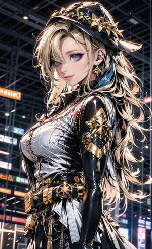 Red eyes, evil, golden, shiny, gold hair,High detailed ,midjourney,perfecteyes,Color magic,urban techwear,hmochako,better witch,witch, witch,Long hair ,long hair,edgGesugao