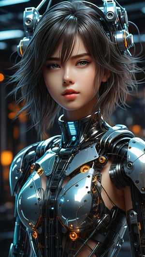 16k, Dark aesthetic, perfect body,  (beautiful girl, 18y.o, bright_eyes, translucent polycarbonate sci-fi robots), polycarbonate plastic frame, stunning unreal engine render, intricate details,( robot sexy girl), sexy poses, Oil Painting