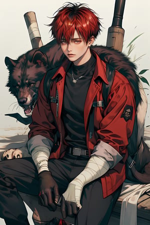 wolf
 (masterpiece, best quality:1.2), ,