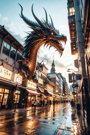 dragon head , street