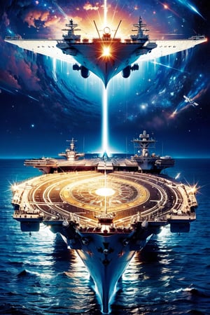 crystal magic circle,|(aircraft carrier), space