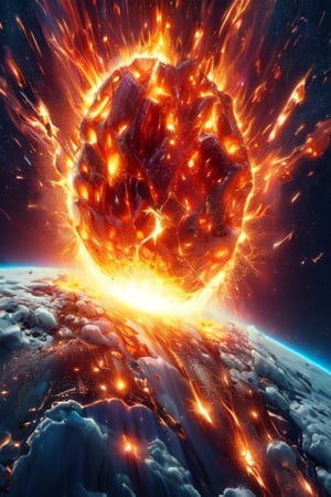 (((fire meteorite))), (((fire))), (((explosion))), (((spark))), (((golden meteorite))), (((fireball))), (((linghtning))), (((shine))), (((sunlight))), , 