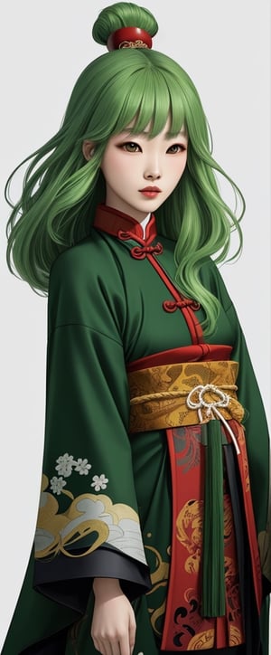 green hair,Clothing of the Tang dynasty