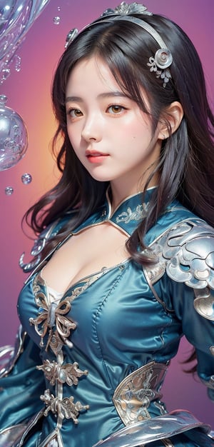 (masterpiece, top quality, best quality, official art, beautiful and aesthetic:1.2), (1girl), extreme detailed,(fractal art:1.3),colorful,highest detailed,zoomout,asian girl,perfecteyes, random armor:0.5, random hairstyle
,alluring_lolita_girl,RedHoodWaifu,bul4n,bubble