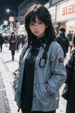a sexy 18 years old k-pop idol, shibuya street, standing, pubic_hair_(female),akinanakamori
Winter,Snow,eyeglass