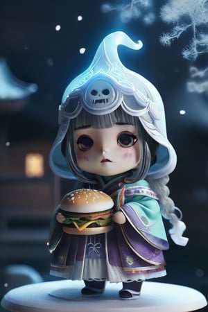 chibi,Cute_Ghost,booth,winterhanfu,hamburger