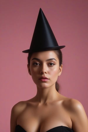 (((iconic lady with pink The high Hat but extremely beautiful)))
(((Gorgeous and Voluptuous and yet so cool)))
(((indirect abroad lights blurred shadows on the face and body)))
(((Chiaroscuro simple Prism Cube colors background)))
(((masterpiece,best quality,
hyperrealistic, photorealistic)))
(((By caravaggio style,by Richard Avedon style)))