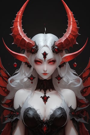 beautiful female demon inspired by beelzebub,
Master piece,best quality,sexy pose,big breast,slander,more detail XL