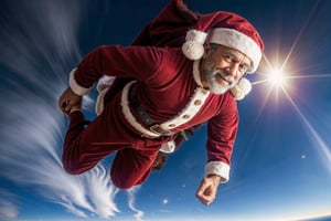 ((beautiful random pose))

An image of ((man)) as Santa Claus floating in deep space, ((assymetric features)), focused, decisive, surreal, dynamic pose, ultra highres, sharpness texture, High detail RAW Photo, detailed face, shallow depth of field, sharp eyes, (realistic skin texture:1.2), light skin, dslr, film grain, medium full shot, ((detailed skin wrinkles)), ((long shot))

Santa Claus hat 🥳

((flying in space, outside world)), (dimed lighting), highly detailed, sharp focus, excited facial expression,

high resolution,natural lighting setup,masterpiece,(magical place:1.4),High resolution,(sfw), (looking_at_viewer:1.3), ho-ho-ho smile,Masterpiece