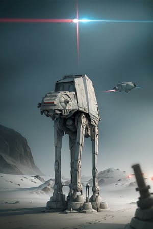 ((1 male)), AT-AT Walker, whole body, 3D figure, AT-AT, damaged AT-AT, scratches on the exterior, tracer bullets, (laser beams:1.4), laser beams flying around, natural light, realistic image quality, dynamic pose, video lighting , Perfect Composition, Super Detail, Official Art, Masterpiece, Top Quality, Reflections , High Resolution CG Unity 8K Each Wallpaper, Detailed Background, Masterpiece, Photorealistic, Random Angle, Forest Planet, Endor, Jungle, Full Body, Star Wars ,