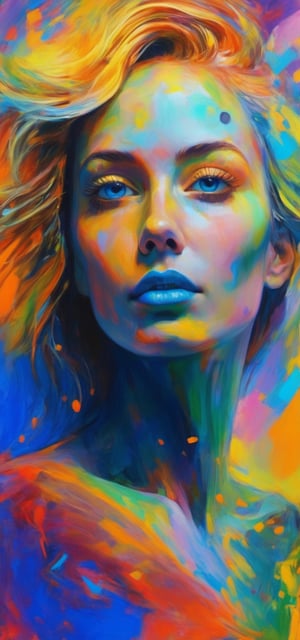 (Fine Art, abstract painting of a woman entirely made of rough paint strokes:1.5), masterpiece, digital art, beautiful art, (simple background:1.3) eclectic and exquisite painting of a gorgeous woman, acrylic paint, ultra detailed, pastel colours, half-body shot, pure form, minalmilistic, concept art, painting hyper-realistic, intricate detail, by Giorgio Griffa, Joan Mitchell, James Nares, Qin Feng, original idea,,PoP art,bl4ckl1ghtxl