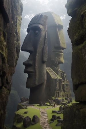 (Ancient megalithic civilization, Azka Lines, on Easter Island:1.5), (The colonial city of the future, in the mist-filled Grand Canyon, on an unknown Earth-like planet, 2 moon on sky, Spaceship flight connects colonies, waterfulls:1.3), (Machu Picchu, a mountain settlement, incredibly spectacular:1.2), (Mario Botta:1.3), (avant-garde, future, reality, science fiction, photorealistic), (modern architecture:1.2), White limestone with black granite, fountain, waterfall, landmark, square, path, narrow street,
(Large Files, Ultra Realistic, 8K, 16k, FHD, HD, VFX, Perfect, Photography, composition, Architecture Sales Photography, Architecture Competition, Ultra High Resolution, Cinematography, High Resolution Image:1.1), (dramatic lighting, direct sunlight, ray tracing, clear shadow:1.2),  (real landscape:1.1), (blurred background:1.0), (urban background, more_details) ,
mayamaze,extrusionbuilding,caveruinsPOV,caveruinsAerial