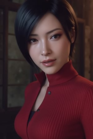 Ada wong, game animation, high quality, detailed face, 