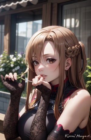 masterpiece,, perfect lighting, ultra detailed, 1girl, , close up, , big breasts,, looking at viewer, detailed face, blush, ,aaasuna,MARIN KITAGAWA, long hair, brown hair braid,kitagawa marin sb,yuuki asuna, kizukiai, , brown eyes,Extremely Realistic,1 girl,Girl,Nice legs and hot body