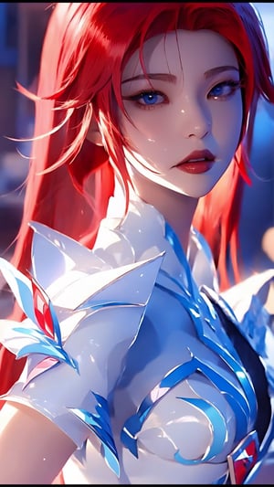a close up of a woman in a white dress in a body of water, anime goddess, red haired goddess, rias gremory, erza scarlet as a real person, beautiful alluring anime woman, 8k high quality detailed art, miss fortune league of legends, ayaka game genshin impact, ayaka genshin impact, seductive anime girl,1 girl,bbyorf,mecha,high_school_girl,chaehyunlorashy