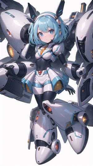 Solo_girl,  perfect_face,  high_detailed_skin,  skin_pores,  cinematic_lighting,  full_body, rico_megamanxdive, loli, mini_loli,mecha,chrometech 