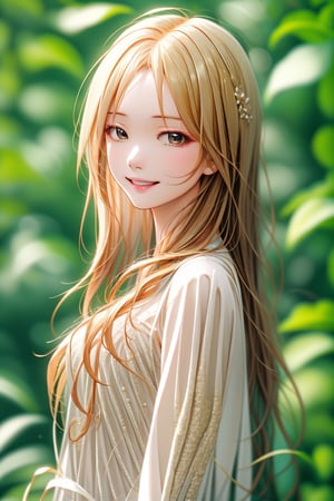 masterpiece, best quality, incredibly absurdress, highres, high detail eyes, high detail background, 1girl, casual outfit, outdoors, looking at viewer, medium hair, smile, close view,1 girl,ventidef