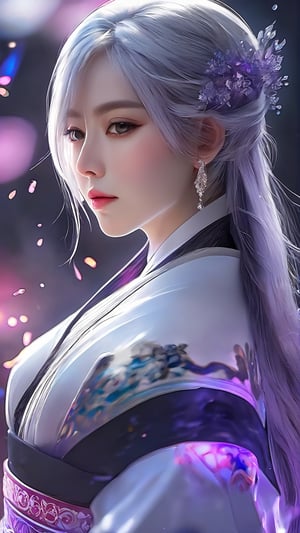 (masterpiece, best quality, ultra-detailed, best shadow), (detailed background,dark fantasy), (beautiful detailed face), high contrast, (best illumination, an extremely delicate and beautiful), ((cinematic light)), colorful, hyper detail, dramatic light, intricate details, (1girl, solo,white hair, sharp face,purple eyes, hair between eyes,dynamic angle), blood splatter, swirling black light around the character, depth of field,black light particles,(broken glass),magic circle,xxmix_girl,photo r3al,Eimi,DonMChr0m4t3rr4XL ,arch143,BRS0,FilmGirl,ao_yem,winterhanfu,omatsuri,japan,Roman Ships