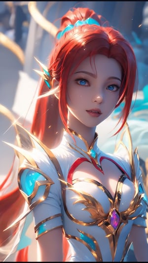 a close up of a woman in a white dress in a body of water, anime goddess, red haired goddess, rias gremory, erza scarlet as a real person, beautiful alluring anime woman, 8k high quality detailed art, miss fortune league of legends, ayaka game genshin impact, ayaka genshin impact, seductive anime girl,1 girl,bbyorf,mecha,high_school_girl,chaehyunlorashy,aakei