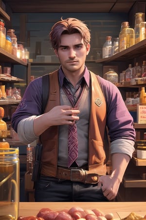 (realistic), he comes from the end of the isle inside the shop, shelves at the sides of scene, indoors daylight, my favorite best handsome manly (shane sdv) male person in excessively well-rendered symmetric real male head hair face eye skin, well-rendered fully-clothed
BREAK
smooth digital art image, professional CG photographic illustration masterpiece, 8k, trending on Steam, acclaimed by CGSociety, associated press contest winner, we love stardew far!