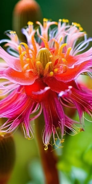 Strange flowers and plants, plants that do not belong to the earth, real, magical, exquisite, beautiful
