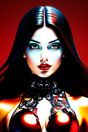 Beautiful woman with black lace; soft gray eyes, deep red lips

David Alfaro Siqueiros,


dreamy warm lighting,

matte background,

volumetric lighting,

pulp adventure style,

fluid acrylic,

dynamic gradients,

strong color,

illustration,

Very detailed,

simple,

smooth and clean vector curves,

vector art,

smooth,

johan grenier,

character design,

3d shading,


movie,

ornate motifs,

elegant organic frame,

hyperrealism,

posterized,

masterpiece collection,

bright and lush colors,


darkness,

alcohol paint,


intricate art masterpiece,

ominous,

matte painting movie poster,

golden ratio,

trends in CG society,

intricate,

epic,

trend in artstation,

by artgerm,

h. r. giger and beksinski,

Very detailed,

vibrant,

representation of production film characters,

ultra high quality model,

isometric,

digital art,

3D rendering,

octane rendering,

volumetric,

by greg rutkowski,photo r3al