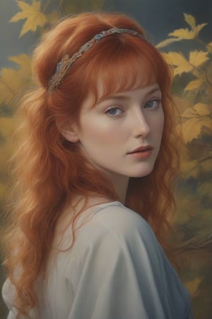 (Best Quality,

masterpiece),8k

(Best Quality),

(ultra high resolutions),

watercolor,

Albrecht Dürer, RICHARD BOLTON, PHILIP JAMISON,ANDREW WYETH,

A pretty woman,

shoulder,

red hair bands

by Agnès Cécile,

half-length portrait,

extremely luminous shiny design,

pastel colors,

(ink, watercolors),

autumn lights",

Ultra High Definition,

realistic,

vivid colors,

Very detailed,

UHD drawing,

pen and ink,

perfect composition,

Beautiful, detailed, intricate and incredibly detailed octane rendering that is trending on artstation,

8k art photography,

photorealistic conceptual art,

Smooth natural volumetric cinematic perfect light,

Albrecht Dürer, RICHARD BOLTON, PHILIP JAMISON,ANDREW WYETH,