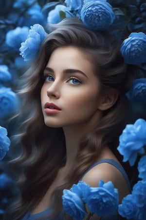 masterpiece, of a very beautiful young woman,

cameron gray poster art,

hair contrasts between white, blue and black,

blue flowers,

blue trees and blue flowers night sky,

Jean-Baptiste Monge style,

brilliant, very relevant,

beautiful in spring,

complex splash background,

digital paint,

8k resolution,

dynamic composition,

3d sense of depth,

depth of field,

lush color,

32k,

super resolution,

sharp focus,

balanced composition,

Very detailed,

intricate fantasy,

Ultra High Definition,

realistic, photorealistic,

vivid colors,

Very detailed,

UHD drawing,

pen and ink,

perfect composition,

Beautiful, detailed, intricate and incredibly detailed octane rendering that is trending on artstation,

8k art photography,

photorealistic conceptual art,

Smooth natural volumetric cinematic perfect light,

very successful contrasts,

worthy of an artist