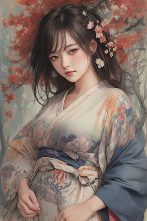 Masterpiece,

ideogram, double exposure,

Best Quality,

Very detailed,

intricate color palette,

beautiful woman wearing yukata,

ink painting in the style of artists such as Russ Mills,

sakimichan,

Oh!

loish,

germ of art,

Darek Zabrocki

and Jean-Baptiste Monge
