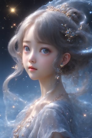 masterpiece, extremely best quality,  official art,  cg 8k wallpaper,  (Fantasy Style:1.1), (face focus,  cute,  masterpiece,  best quality,  1girl,  black background,  solo,  standing,  pixiv:1), 3d,  looking up,  light particle,  highly detailed,  best lighting,  pixiv,  depth of field,  (beautiful face),  fine water surface,  incredibly detailed,  (an extremely  beautiful),  (best quality),yua_mikami,Sci-fi ,pturbo,DonMD34thM4g1cXL,dumbo_oktopus,DonMF43XL,DonMD4rk3lv3sXL