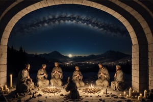 a holy night when Christ was born scenery
Masterpiece,ayaka_genshin,More Detail