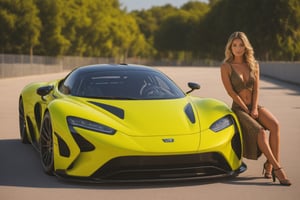 high definition photo, 8k, professional photographer, photorealistic, 1girl, sexy, beautiful sweet, sexy tight clothes, Grid Girl, modern prototype car from the next century, made of carbono fiber, leaning on the car,car,APEX SUPER CARS XL ,Extremely Realistic