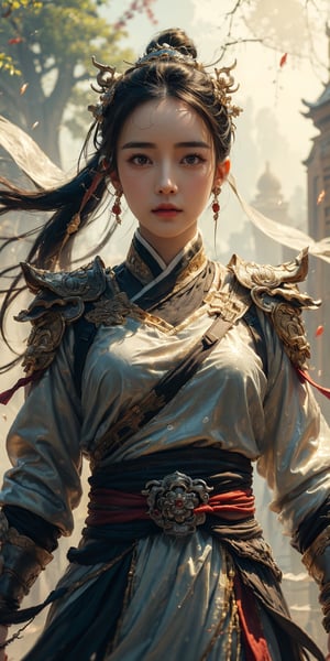 (Photorealistic, RAW, 16K, Masterpiece, UHD), full body, splash-ink tai chi illustration, yin yang illustration, Chinese Wuxia (real Dilraba Dilmurat), Fighting Stance pose, sword weapon, dramatic angle,(fluttered detailed ink splashs), (illustration),(((1 girl))),(long hair), (Beautiful face), ,(rain:0.6),((expressionless ,Carmine hair ornament:1.4)),(There is a heaven palace far away from the girl),chinese wuxia silk clothes,((focus on the girl)), color Ink wash painting,(ink splashing),(Huaqing splashing),((colorful)),[sketch],best quality, beautifully painted,highly detailed,(denoising:0.7),[splash ink],yin yang, tai chi, perfect hand, perfect fingers, beautiful eyes,