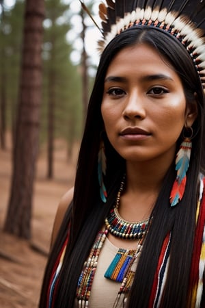 Apache, girl, forest, 26 years old, beautiful, native American 