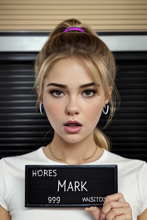 1girl, ponytail hair, earrings, english text, fake cover, lips, long hair, looking at viewer, magazine cover, photo \(medium\), realistic, solo
good anatomy, masterpiece, best quality, 4k, 8k, 1girl,concept_barbie_mugshot_ownwaifu, holding, barbie_mugshot_(meme), height_mark, height_chart, nameplate, (holding sign:1.1), letterboxed, looking at viewer, meme, mugshot, open mouth, solo, upper body, www.ownwaifu.com, 
,www.ownwaifu.com,Detailedface,Enhance