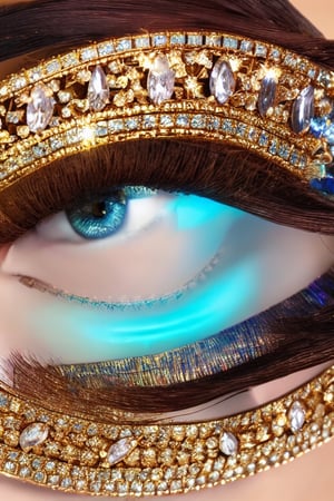 Photorealistic image of an amazingly beautiful girl wearing an elegant outfit, wearing glowing jewels, long light brown hair, cerulean eyes, hyperdetailed beautiful face, 8k UHD, sharp focus on eyes, cinematic, enchanted vibes, hyper realistic photography,photo r3al,Realism,Masterpiece