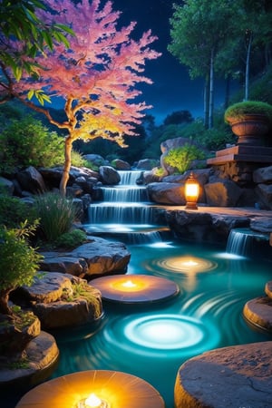 masterpiece, intricate detail, absurd, 4k,
a truly enchanting and magical scene. wonderful zen garden with green bamboo fountains and pebbles, sand, bonsai, transmits calm and relaxation, reconnection with the divinity, immersed in the otherworldly light of a vibrant neon aurora, creating a sense of wonder and mystery, winning photo, ,More Detail