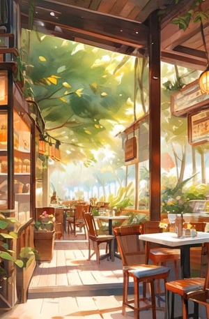 painting of an indoor coffee shop, anime background art, relaxing concept art, anime scenery concept art, immensely detailed scene, a beautiful artwork illustration, detailed scenery —width 672, environment design illustration, highly detailed scene, beautiful anime scene, anime scenery, detailed soft painting, oil painting,1 girl, brown braided hair, beautiful face, vintage clothing, sitting inside the cafe, vintagepaper,Pencil Draw,children's picture books,vintagepaper,watercolor \(medium\)