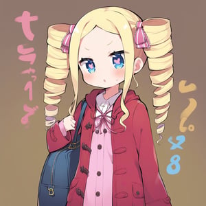 score_9, score_8_up,score_7_up, score_6_up, score_5_up, score_4_up, 


symbol-shaped pupils, beatrice \(re:zero\), solo, drill hair, twin drills, blonde hair, blue eyes, blush,

, (duffel coat:1.3), (flat chest:1.1)

,