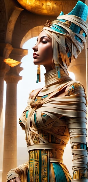 queen Nefertiti of Ancient Egypt wearing a shirt with the text "pua" written on it, Holding a sword can in hand, Posing as The statue of liberty, ancient Egypt theme , warm ancient Egyptian atmosphere but in ancient Egypt City , realistic , detailed, ancient Egyptian costumes,Background in Egypt castle ,,smile, (oil shiny skin:1.0), (big_boobs:2.6), willowy, chiseled, (hunky:2.4),(( body rotation 35 degree)), (upper body:0.8),(perfect anatomy, prefecthand, dress, long fingers, 4 fingers, 1 thumb), 9 head body lenth, dynamic sexy pose, breast apart, (artistic pose of awoman),abyssaltech ,dissolving,abyss,DonMChr0m4t3rr4XL ,chrometech,surface imperfections,DonMM00m13sXL,shards,glass,brocken glass,transparent glass,pieces of glass,Made_of_pieces_broken_glass