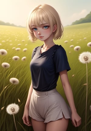 score_9, score_8_up, score_7_up, score_6_up, score_5_up, score_4_up, (source_anime),  1girl, solo, looking at viewer, blush, short hair, open mouth, blonde hair,  hair ornament,  green eyes, ass, pants, from behind, (dandelion field:1.4)

(iconic medieval),(dynamic pose, looking at viewer),more detail XL, wallpaper screenshot, 