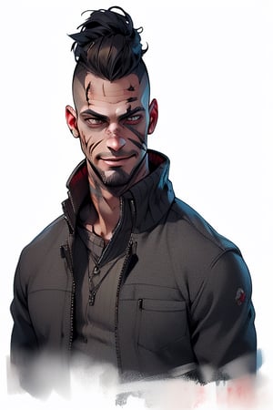 David King from Dead by Daylight, full body,(MkmCut),handsome male